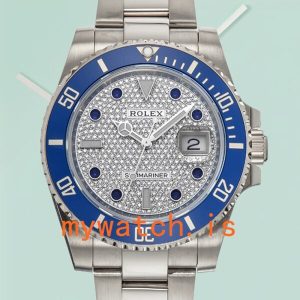 Rolex Submariner 116610 40mm Mens Silver-tone Diamond Paved Dial: Genuine vs. Replica